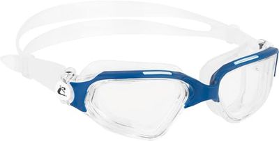 CRESSI Clear Eyes Goggles Clear/Blue - Uniseks zwembril van pure siliconen met moleculaire behandeling tegen beslaan van de glazen, transparante/blauwe heldere glazen, eenheidsmaat