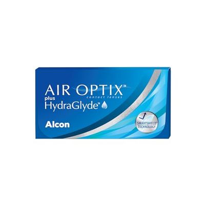 Air Optix Plus HydraGlyde Lenti a Contatto Mensili, 6 Lenti, BC 8.6 mm, DIA 14.2 mm, +6 Diopt