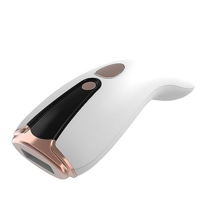 DAM Epilatore IPL T41 a luce pulsata. Livelli regolabili di intensità. 7 x 4 x 20 cm. Colore: bianco