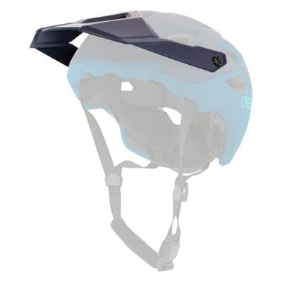 O'NEAL | Casco da Mountain Bike | Enduro Trail Downhill | Visiera di ricambio | Casco Pike Solid | Adulto | Blu Petrol