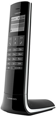 Logicom Luxia 150 Téléphone Sans fil Noir et Gris