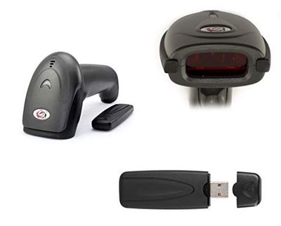 KALEA-INFORMATIQUE Douchette Scanner sans Fil pour Codes à Barre Type EAN, programmable, avec capteur Laser et Batterie Rechargeable