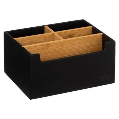 5five - organizzatore naturéo a 5 scomparti nero