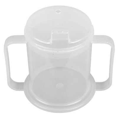 GIMA - Verre avec poignées pour une prise en main plus sûre, en plastique robuste et résistant, 28967