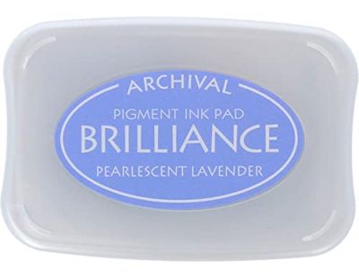 Tsukineko Brilliance Pads Inchiostro Brilliance Pa, Pearlescent Lavanda