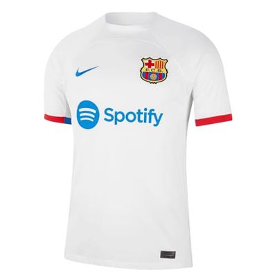 Nike FCB Maglietta, Bianco/Royal Blue/Royal Blue, L Uomo