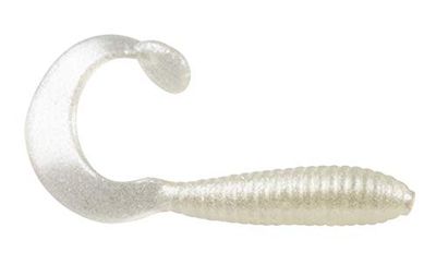 Bobby Garland Crappie Baits "Hyper Grub Pearl White 2"