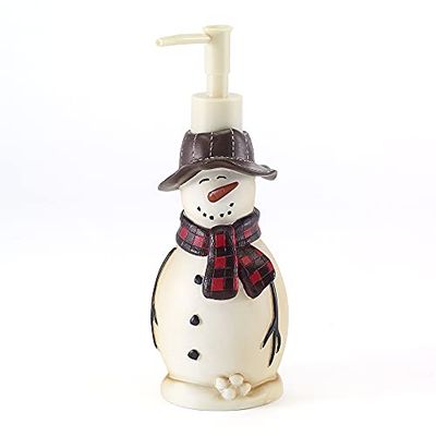 Avanti Linens Snowmen Gathering Collection Distributeur de Savon en résine Naturelle