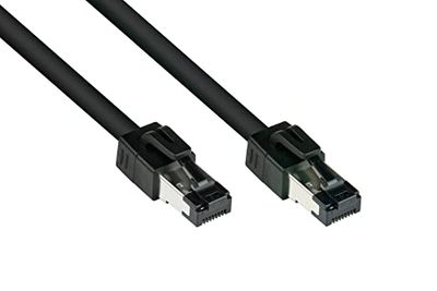 Goede connections PREMIUM Cat. 8.1 patchkabel Ronde kabel 5 m zwart