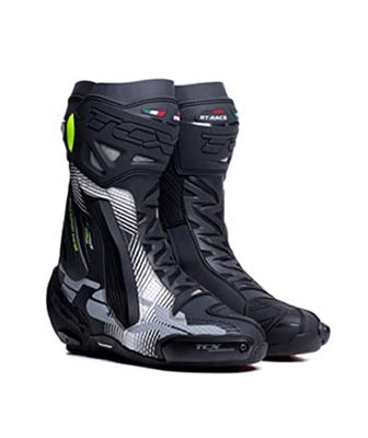 TCX RT-Race PRO Air Motorlaarzen voor heren, zwart/wit/grijs, 47 EU, Zwart Wit Grijs, 47 EU