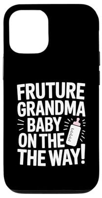 Futuro Nonna Baby On The Way Annuncio Custodia per iPhone 12/12 Pro