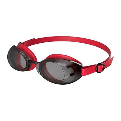 Speedo Gafas de natación Jet 2.0, Para nadar, Visión óptima Gafas de natación para Unisex Adulto, Rojo Fed/negro/ahumado, One Size
