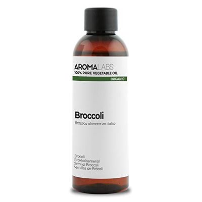 ORGANIC - BROCCOLI Oil - 100mL - 100% Pure, Natural, Cold Pressed and Cosmos Certified - AROMA LABS (French Brand)