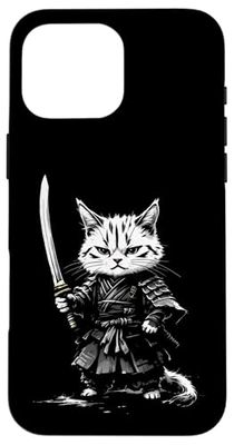Samurai Cat Case for iPhone 16 Pro Max