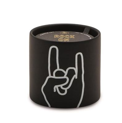 Paddywax Scented Candles Artisan Impressions Candle in Matte Ceramic Container, 163g, Rock on