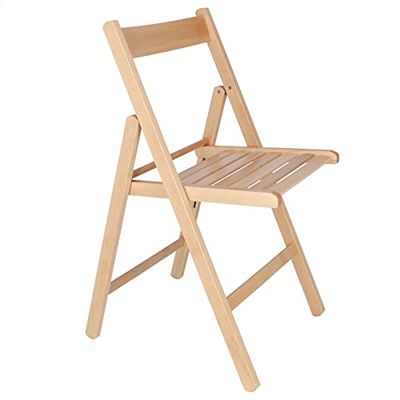Mueblear 19016 klapstoel, hout, 43 x 46 x 79 cm Vernis.