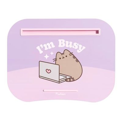 Grupo Erik - Support Ordinateur Portable Pusheen, avec Coussin de Genoux - Jusqu'à 15"