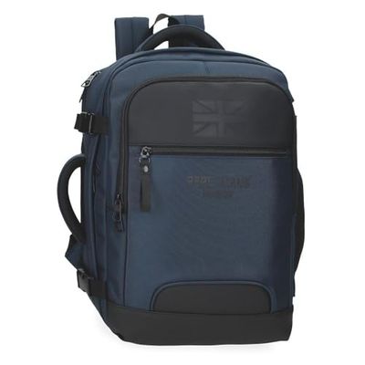Pepe Jeans Bromley Plecak kabinowy na laptopa 15,6 cala Niebieski 25 x 40 x 20 cm Poliester 17L by Joumma Bags, Niebieski, Talla única, Plecak kabinowy na laptopa