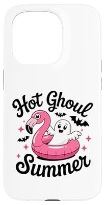 Hot Ghoul Summer Halloween Ghost pool party Case for iPhone 15 Pro