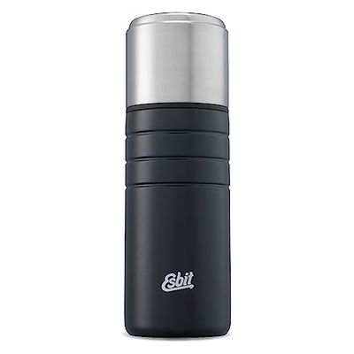 Esbit Majoris Edelstahl Termo de vacío, Unisex Adulto, Negro, 750 ml