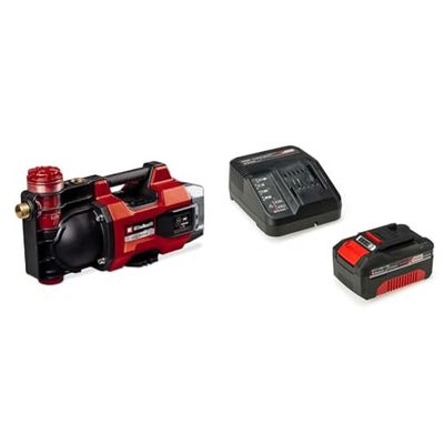 Einhell AQUINNA 18/30 F LED Power X-Change + Einhell 4512042 Starter Kit 4,0 Ah con batteria e caricabatterie Power X-Change, Li-Ion, 18 V, Tempo di ricarica 75 minuti