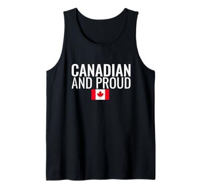 Canadian And Proud Canada Bandiera Canadese Canotta