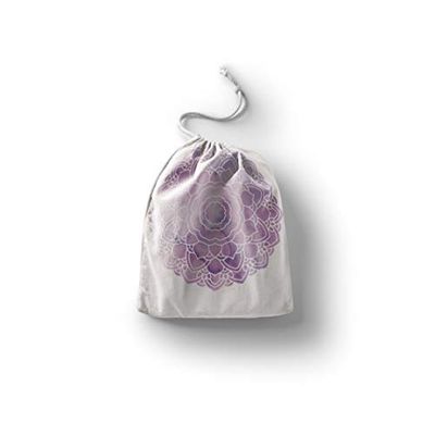 Bonamaison Impreso Algodón Bolsas con Cordón, Bolsa con Cordel para el Hogar y el Almacenamiento de Verduras, Bolso de Compras, Plegable, Ecologica, Reutilizables, Tamaño: 20x30 Cm