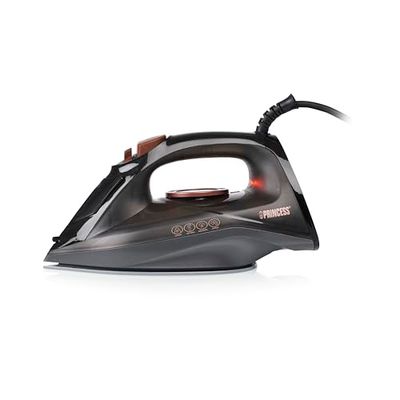 Princess Plancha de vapor - 2 600 W - Depósito de agua: 220 ml - Función autolimpieza - Suela de cerámica - Vapor vertical - Vapor continuo 25 g/min - Chorro de vapor 80 g/min - 322890