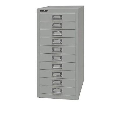 BISLEY MultiDrawer, 29-delige serie, DIN A4, 10 laden, metaal, 645 lichtgrijs, 38 x 27,9 x 59 cm