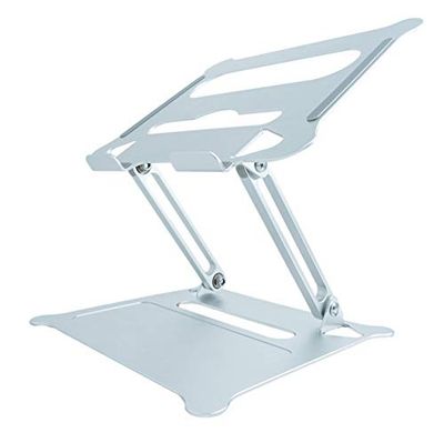System-S Adjustable Metal Cooling Stand for Notebook Laptop Grey
