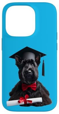Scottish Terrier Dog Gratuation Cap Graduate Owner School Case for iPhone 14 Pro