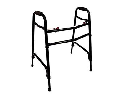 Walking Frame Bariatric, Supports up to 325 KG, Lightweight and Sturdy, Height Adjustable, Folding