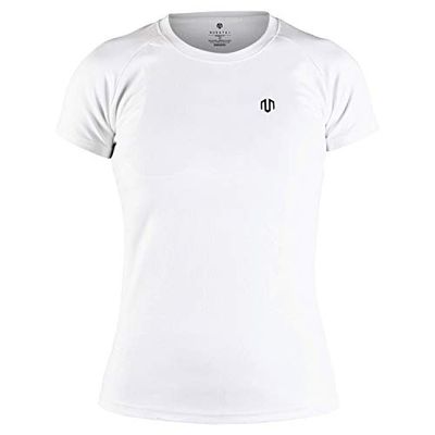MOROTAI Women's NAKA T-Shirt, White, XS