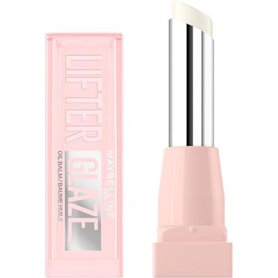Maybelline New York Lifter Glaze Oil 001 - Balsamo per labbra Clear Crave, fino a 24 ore di idratazione, con pigmenti lucidi, 3 gr