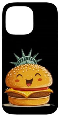 Nice Burger in Liberty Style Costume for Boys and Girls Case for iPhone 14 Pro Max