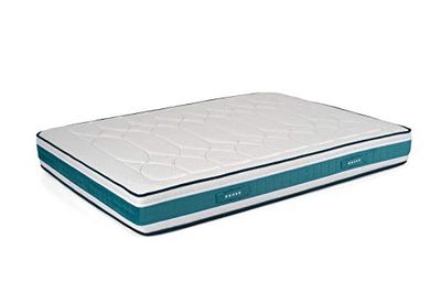 Metrabed VVG-2601. Matelas Pocket Viscographène VG-2601, Mousse à mémoire de Forme, Blanc, 190 x 90 cm