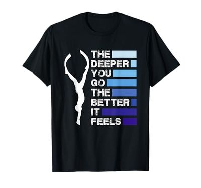 Apnea subacquea Apnea Acque Profonde Sommozzatori Maglietta