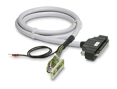 PHOENIX CONTACT FLK-MIL50/EZ-DR/KS/1000/YCS Câble rond blindé avec connecteur 1 barre IDC/FLK femelle (1 x 50 broches), connecteur 2 Yokogawa, KS (1 x 50 broches), longueur du câble 10 m