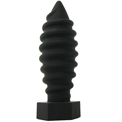 Screw U Anal Plug-Black