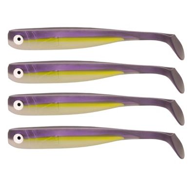 Zanderbait 16 cm Avocat, leurres de pêche, leurres artificiels, leurres de Sandre, leurres Souples, leurres en Caoutchouc, Contenu de la Livraison : 4 pièces.