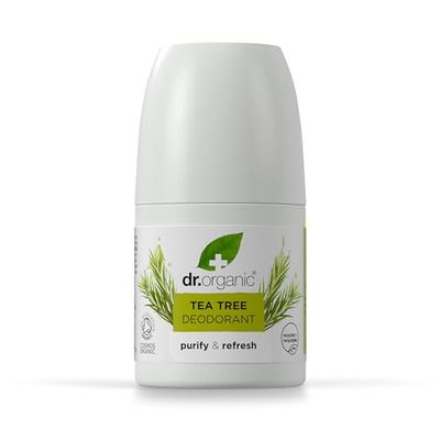 Dr.Organic Tea Tree Deodorante, 50ml, Nebulizzatore, Aloe vera