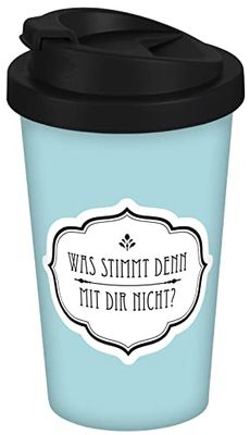 infinite by GEDA LABELS (INFKH) Tasse à café à emporter - Was stimmt mit dir nicht 400ml