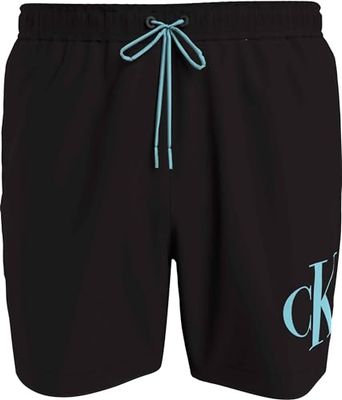 ck jeans Medium Drawstring zwembroek voor heren, zwart, CH