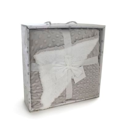 Duffi Baby Manta Luxe de dupla face em microfibra, ultra macia e quente, 80 x 110 cm, ideal para carrinhos, berços, mini berço e cadeiras de passeio, conforto máximo para bebés e crianças pequenas
