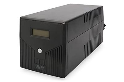 DIGITUS SAI Line-Interactive VI - 2000VA / 1000W - AVR - 4 tomadas de segurança - Software de desligamento - USB / RS232 / RJ45