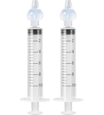 Blendura 2 Pack Baby Nasal Syringe 10ml, Baby Nasal Irrigator Safety Comfort Portable Reusable Nasal Vacuum Cleaner Baby Nasal Irrigator