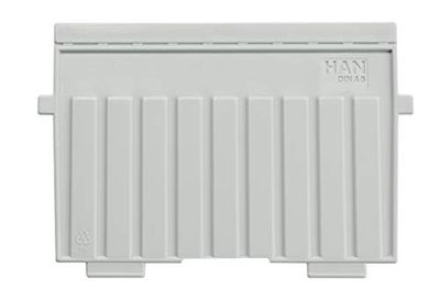 Han 9026-11 - Separadores de plástico para cajas de fichas, poliestireno, A6, apaisados, color gris claro