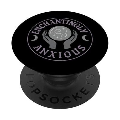 Ansioso Mágico Estética Salud Mental Humor Witchy PopSockets PopGrip Adhesivo