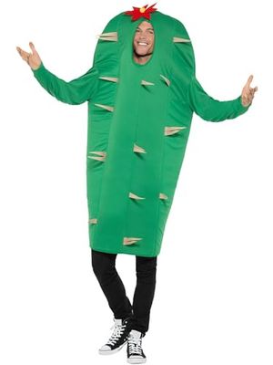 Smiffys Costume da cactus, Verde, con tabarro