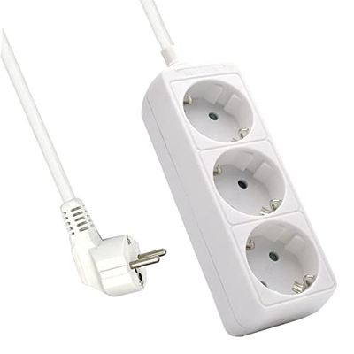 Ewent Extensão 3 x Schuko branca